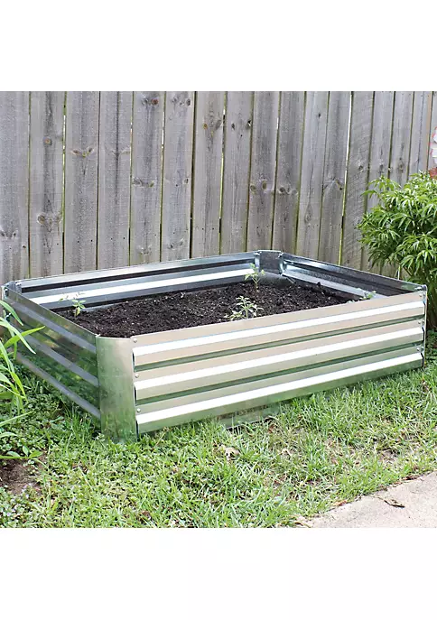Cheapest ๐ Galvanized Steel Rectangle Raised Garden Bed - 47 in - Silver by Sunnydaze Decor โญ 8 Cheapest ๐ Galvanized Steel Rectangle Raised Garden Bed - 47 in - Silver by Sunnydaze Decor โญ - Image 6