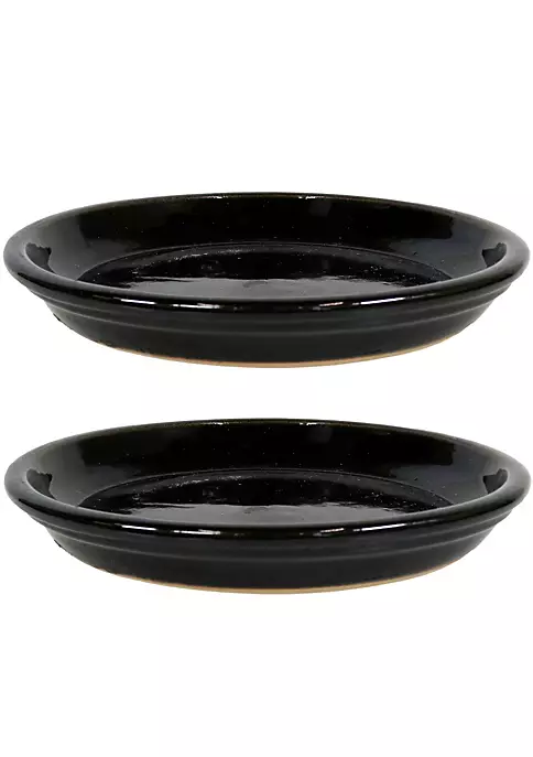 Best reviews of 🔔 Glazed Ceramic Planter Saucers - 9" - Obsidian - Set of 2 by Sunnydaze Decor 💯 4 Best reviews of 🔔 Glazed Ceramic Planter Saucers - 9" - Obsidian - Set of 2 by Sunnydaze Decor 💯 - Image 2