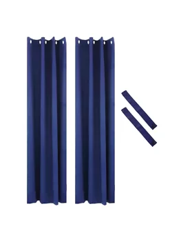 Outlet 👍 Outdoor Blackout Curtain Panel - Blue - 52 in x 96 in - Set of 2 by Sunnydaze Decor 💯 -Sunnydaze Decor Shop Belk 8929