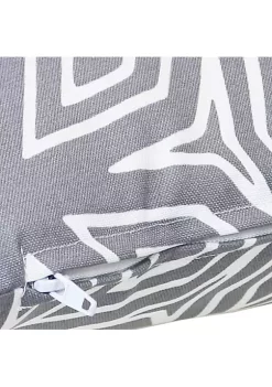 Wholesale 🛒 Sunnydaze 2 Outdoor Decorative Throw Pillows - 17 x 17-Inch - Gray Geometric by Sunnydaze Decor 🌟 -Sunnydaze Decor Shop Belk 8942