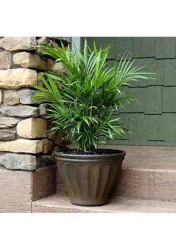 Discount 🥰 20 in Charlotte Polyresin Planter with UV-Resistant Finish - Rust by Sunnydaze Decor 😉