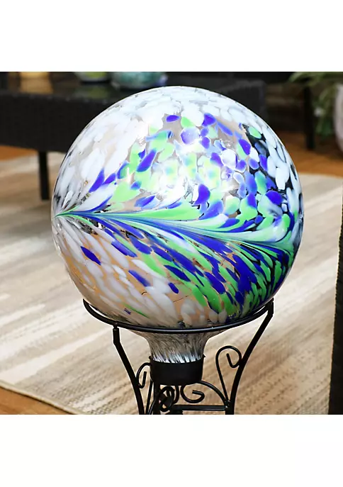 Promo ๐ Floral Spring Splash Glass Gazing Globe - 10 in by Sunnydaze Decor ๐ 3 Promo ๐ Floral Spring Splash Glass Gazing Globe - 10 in by Sunnydaze Decor ๐