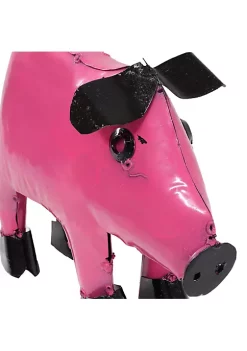 Best reviews of 🎁 Pink Princess Pig Indoor/Outdoor Metal Statue - 12 in - Set of 2 by Sunnydaze Decor 🎁 -Sunnydaze Decor Shop Belk 9042