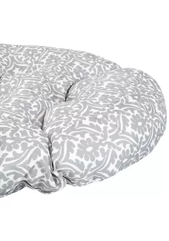 Outlet 🤩 Sunnydaze Polyester Large Round Floor Cushion - Set of 2 - Gray Damask by Sunnydaze Decor 😀 -Sunnydaze Decor Shop Belk 905