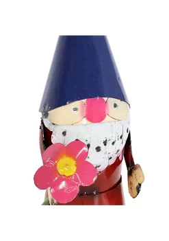 Promo 🎉 Sunnydaze Cheerful Flower Garden Gnome Statue - 16-Inch - Blue Hat/Red 👕 Shirt by Sunnydaze Decor 🔥 -Sunnydaze Decor Shop Belk 9059