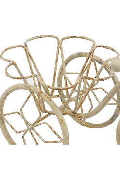 Buy 🎉 Sunnydaze Indoor/Outdoor Metal Tricycle Standing Planter Basket - 12-Inch - White by Sunnydaze Decor 🔥 -Sunnydaze Decor Shop Belk 9070