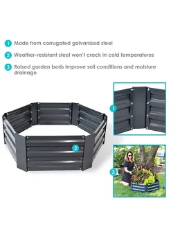 Deals 🎁 Galvanized Steel Hexagon Raised Garden Bed - 40 in - Dark Gray by Sunnydaze Decor ⭐ 11 Deals 🎁 Galvanized Steel Hexagon Raised Garden Bed - 40 in - Dark Gray by Sunnydaze Decor ⭐ -Sunnydaze Decor Shop Belk 9090
