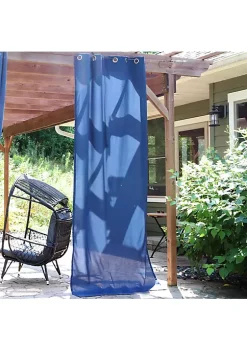 Best deal ๐งจ Indoor/Outdoor Curtain Panel - Blue - 52 in x 120 in by Sunnydaze Decor ๐