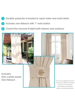 Buy 🤩 Indoor/Outdoor Curtain Panel - Beige - 52 in x 120 in by Sunnydaze Decor 👍 -Sunnydaze Decor Shop Belk 9117