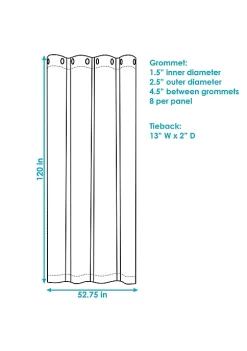 Buy 🤩 Indoor/Outdoor Curtain Panel - Beige - 52 in x 120 in by Sunnydaze Decor 👍 -Sunnydaze Decor Shop Belk 9118