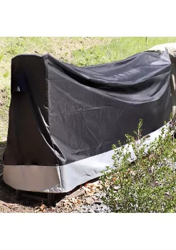 Cheapest 🤩 5 ft Heavy-Duty Polyester Firewood Log Rack Cover - Gray/Black by Sunnydaze Decor ✨ -Sunnydaze Decor Shop Belk 9129