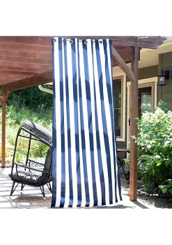 Cheap 😀 Indoor/Outdoor Curtain Panel - Stripe - 52 in x 108 in by Sunnydaze Decor 🎁