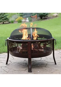 Best reviews of ⌛ Sunnydaze Pheasant Hunting Fire Pit with Spark Screen - 30-Inch by Sunnydaze Decor 🧨