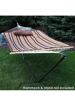 Deals 🌟 Sunnydaze Quilted Hammock Pad and Pillow Set - Desert Stripe by Sunnydaze Decor ⌛