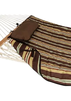 Deals 🌟 Sunnydaze Quilted Hammock Pad and Pillow Set - Desert Stripe by Sunnydaze Decor ⌛ -Sunnydaze Decor Shop Belk 9158