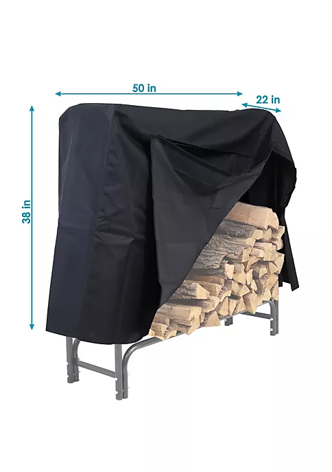 Hot Sale ๐คฉ 4 ft Heavy-Duty Polyester Firewood Log Rack Cover - Black by Sunnydaze Decor โ๏ธ 5 Hot Sale ๐คฉ 4 ft Heavy-Duty Polyester Firewood Log Rack Cover - Black by Sunnydaze Decor โ๏ธ - Image 3
