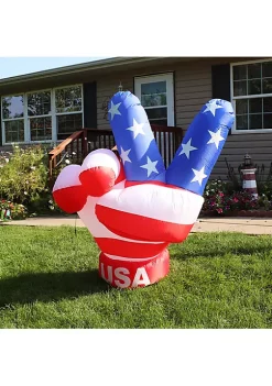 Best Sale 🔔 Peace, Love, and Freedom 4th of July Inflatable Yard Decor - 5 ft by Sunnydaze Decor 😉 -Sunnydaze Decor Shop Belk 9187