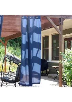 Budget 🔥 Modern Outdoor Curtain Panel - Blue - 52 in x 96 in by Sunnydaze Decor 💯