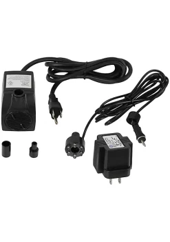 Cheap 😍 200 GPH 12V Electric Fountain Pump with 6 White Lights by Sunnydaze Decor 👍