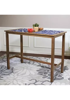 Best Pirce 😉 Arnold 4 ft Wooden Counter-Height Dining Table - Weathered Oak by Sunnydaze Decor 🤩 -Sunnydaze Decor Shop Belk 938