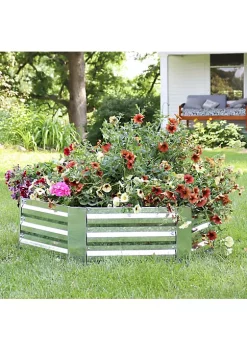 Top 10 ⌛ Galvanized Steel Hexagon Raised Garden Bed - 40 in - Silver by Sunnydaze Decor 👏