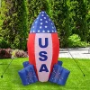 Deals 🔔 Sunnydaze American Rocket Ship Patriotic Inflatable Decoration - 4-Foot by Sunnydaze Decor 🔥 -Sunnydaze Decor Shop Belk 9398