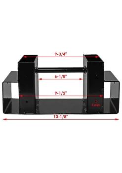 Buy 🧨 Powder-Coated Steel Adjustable Firewood Log Rack Brackets by Sunnydaze Decor 🌟 -Sunnydaze Decor Shop Belk 9413