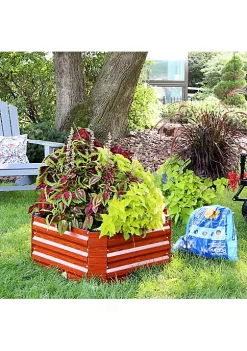 Hot Sale 👏 Galvanized Steel Square Raised Garden Bed - 24 in - Woodgrain by Sunnydaze Decor 🤩