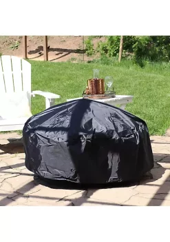 Cheapest 💯 36 in Heavy-Duty PVC Round Outdoor Fire Pit Cover - Black by Sunnydaze Decor 🥰