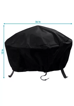 Cheapest 💯 36 in Heavy-Duty PVC Round Outdoor Fire Pit Cover - Black by Sunnydaze Decor 🥰 -Sunnydaze Decor Shop Belk 9486