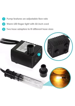 Budget ๐ 70 GPH 24V Electric Water Fountain Pump with Finger Light by Sunnydaze Decor ๐ 11 Budget ๐ 70 GPH 24V Electric Water Fountain Pump with Finger Light by Sunnydaze Decor ๐ -Sunnydaze Decor Shop Belk 9498