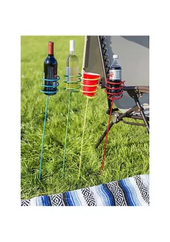 Best reviews of ✔️ 32 in Steel Outdoor Drink Holder Stakes - Multi-Color - Set of 4 by Sunnydaze Decor 🛒 -Sunnydaze Decor Shop Belk 9507