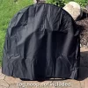 Buy ✨ 24 in Heavy-Duty Polyester Firewood Log Hoop Rack Cover - Black by Sunnydaze Decor ⭐