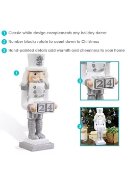 Buy 💯 Tabletop ❄ Christmas Countdown Indoor Nutcracker Statue - 13.75 in by Sunnydaze Decor 🎁 -Sunnydaze Decor Shop Belk 953