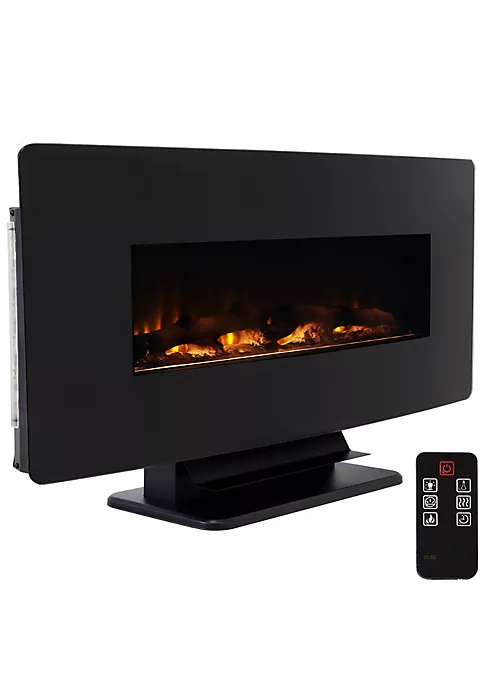 Best Pirce ❤️ 42 in Curved Face Wall Mount or Freestanding Electric Fireplace by Sunnydaze Decor 🤩 4 Best Pirce ❤️ 42 in Curved Face Wall Mount or Freestanding Electric Fireplace by Sunnydaze Decor 🤩 - Image 2