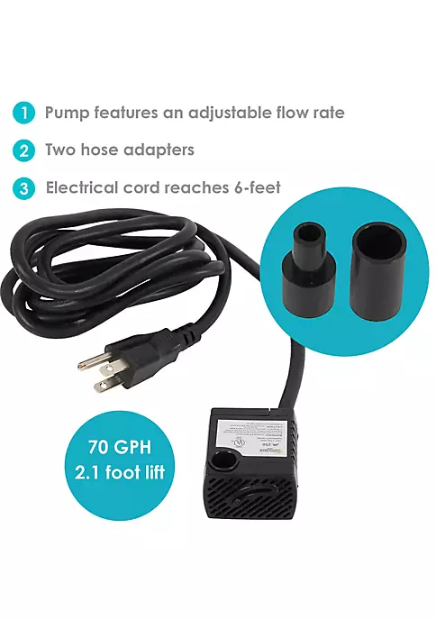 Best deal ๐ 70 GPH 120V Submersible Water Fountain Pump by Sunnydaze Decor ๐ 6 Best deal ๐ 70 GPH 120V Submersible Water Fountain Pump by Sunnydaze Decor ๐ - Image 4