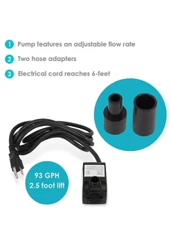 Hot Sale 😍 93 GPH 120V Submersible Water Fountain Pump by Sunnydaze Decor 🧨 -Sunnydaze Decor Shop Belk 9574