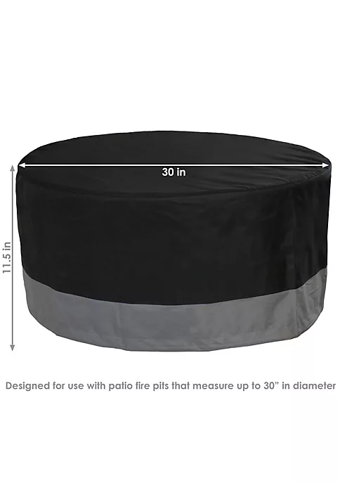Outlet ๐ 30 in 2-Tone Polyester Round Outdoor Fire Pit Cover - Gray/Black by Sunnydaze Decor ๐คฉ 7 Outlet ๐ 30 in 2-Tone Polyester Round Outdoor Fire Pit Cover - Gray/Black by Sunnydaze Decor ๐คฉ - Image 5