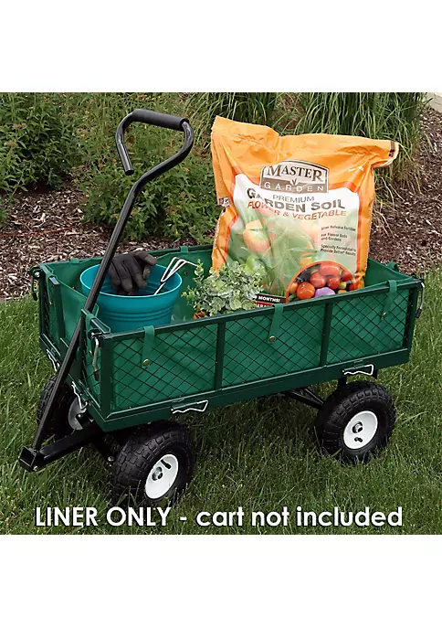 Hot Sale ๐ Heavy-Duty Polyester Liner for Small Garden Cart - Green by Sunnydaze Decor ๐ 3 Hot Sale ๐ Heavy-Duty Polyester Liner for Small Garden Cart - Green by Sunnydaze Decor ๐