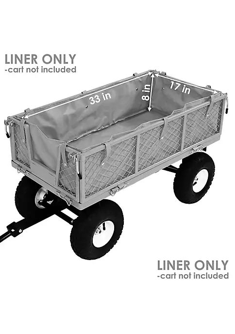 Hot Sale ๐ Heavy-Duty Polyester Liner for Small Garden Cart - Green by Sunnydaze Decor ๐ 6 Hot Sale ๐ Heavy-Duty Polyester Liner for Small Garden Cart - Green by Sunnydaze Decor ๐ - Image 4