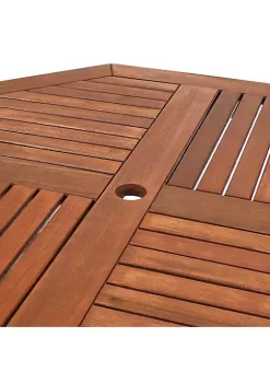 Flash Sale ✨ Meranti Wood 5-Piece Folding Patio Octagon Dining Set by Sunnydaze Decor 🎁 -Sunnydaze Decor Shop Belk 9642