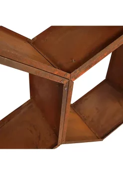 Cheap 💯 30 in Hexagon Rustic Honeycomb Firewood Log Rack - Set of 3 by Sunnydaze Decor 🤩 -Sunnydaze Decor Shop Belk 9653