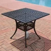 Cheap 😉 35 in Cast Aluminum Square Patio Dining Table - Black by Sunnydaze Decor 👍 -Sunnydaze Decor Shop Belk 967