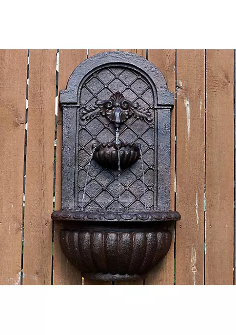 Cheap ๐ Venetian Outdoor Solar Wall Fountain with Battery - Iron by Sunnydaze Decor โจ 3 Cheap ๐ Venetian Outdoor Solar Wall Fountain with Battery - Iron by Sunnydaze Decor โจ