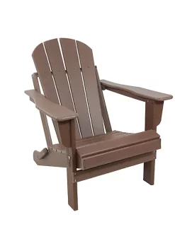 Top 10 🤩 All-Weather HDPE Foldable Adirondack Chair - Brown by Sunnydaze Decor 🤩 -Sunnydaze Decor Shop Belk 9721