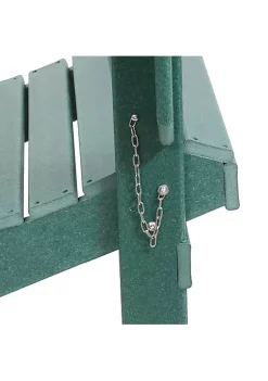 Promo 😍 All-Weather HDPE Foldable Adirondack Chair - Green by Sunnydaze Decor 🥰 -Sunnydaze Decor Shop Belk 9728