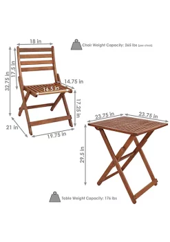 Buy ๐คฉ Meranti Wood 3-Piece Folding Square Bistro Table and Chairs Set by Sunnydaze Decor ๐ฅ 10 Buy ๐คฉ Meranti Wood 3-Piece Folding Square Bistro Table and Chairs Set by Sunnydaze Decor ๐ฅ -Sunnydaze Decor Shop Belk 9740