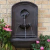 Promo 🔥 Seaside Polystone Outdoor Solar Wall Fountain - Iron by Sunnydaze Decor 😀 -Sunnydaze Decor Shop Belk 9751