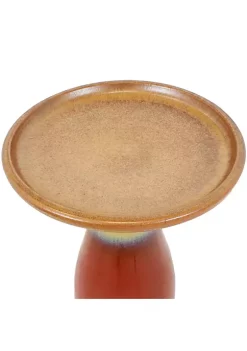 Wholesale ✔️ Duo-Tone Glazed Ceramic Bird Bath - 20.5 in - Lemon Cognac by Sunnydaze Decor 🧨 -Sunnydaze Decor Shop Belk 9776