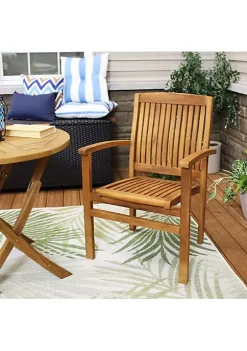Best Pirce ๐ Solid Teak Wood Stackable Outdoor Dining Armchair - Light Brown by Sunnydaze Decor ๐ 11 Best Pirce ๐ Solid Teak Wood Stackable Outdoor Dining Armchair - Light Brown by Sunnydaze Decor ๐ -Sunnydaze Decor Shop Belk 9820
